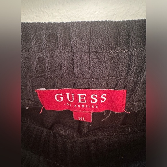 GUESS Los Angeles Women’s XL Black, Velvet joggers,sweats,casual Pants - Picture 3 of 5